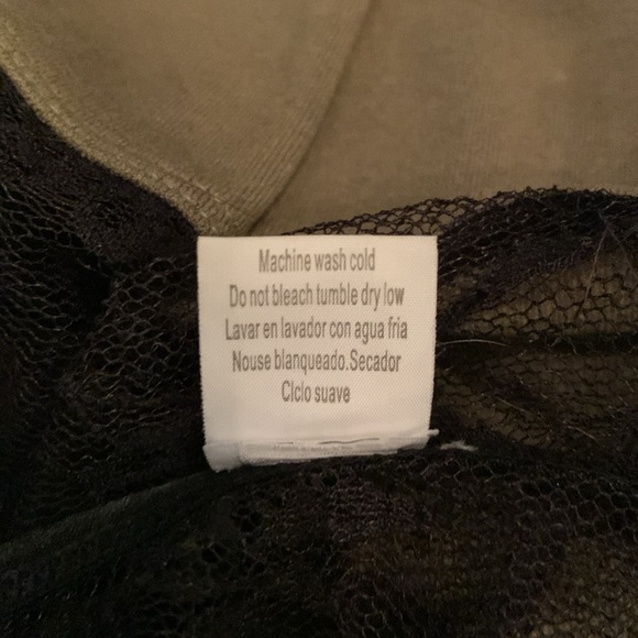 DEREK HEART stretchy olive green and black lace dress. M/L. - Picture 9 of 9